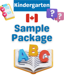 Sample Package: Kindergarten