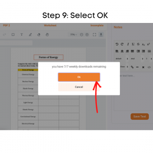 Step 9: Select OK