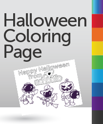 Schoolio Halloween Coloring Page