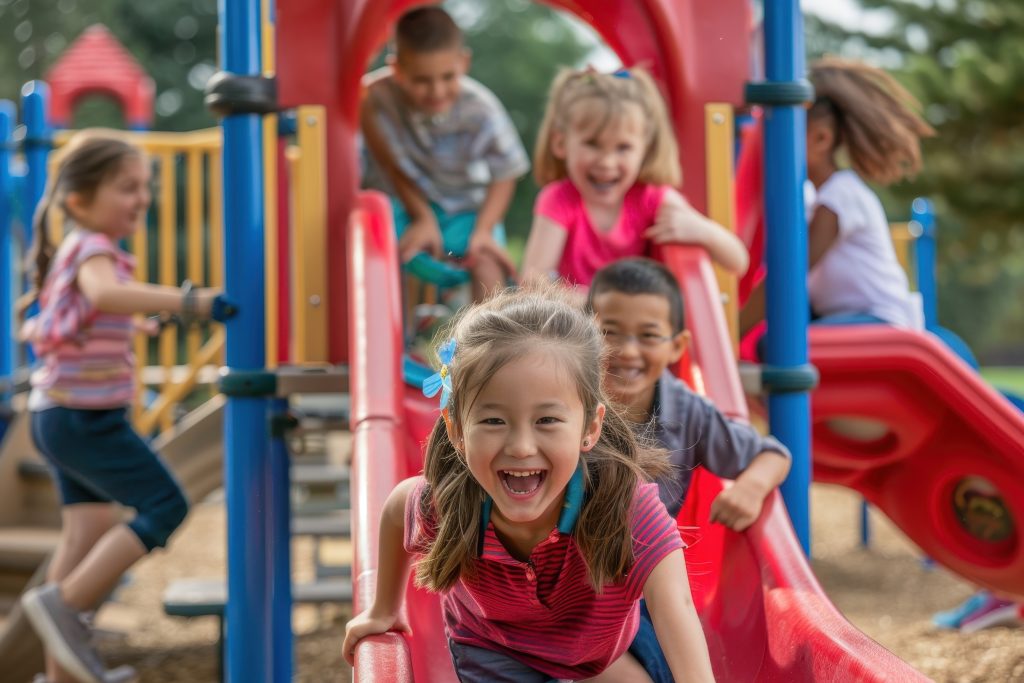 Kids playing at a getting started homeschooling gathering
