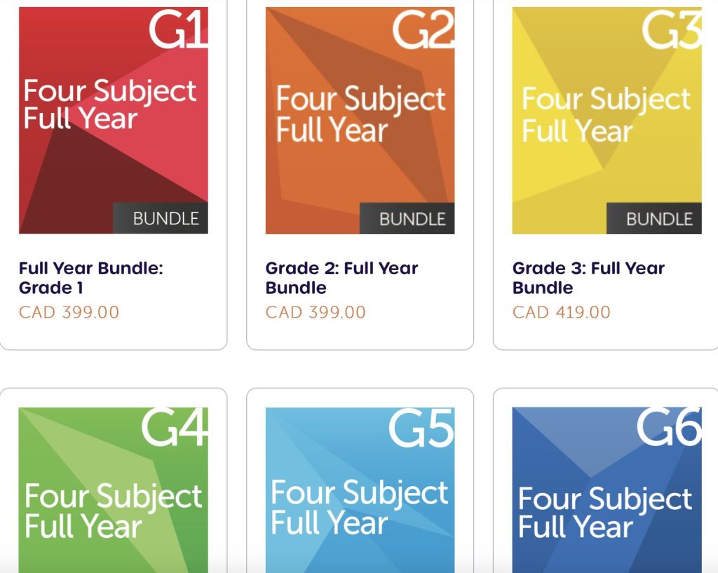 Schoolio Curriculum Bundles 