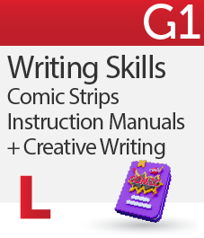 Writing Skills Comic Strips & Instruction Manuals + Creative Writing Prompts