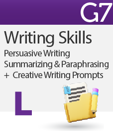 Writing Skills Persuasive Writing & Summarizing and Paraphrasing + Creative Writing Prompts
