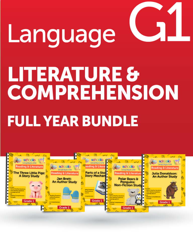 Grade 1 Literature & Comprehension – Full Year Bundle - Schoolio