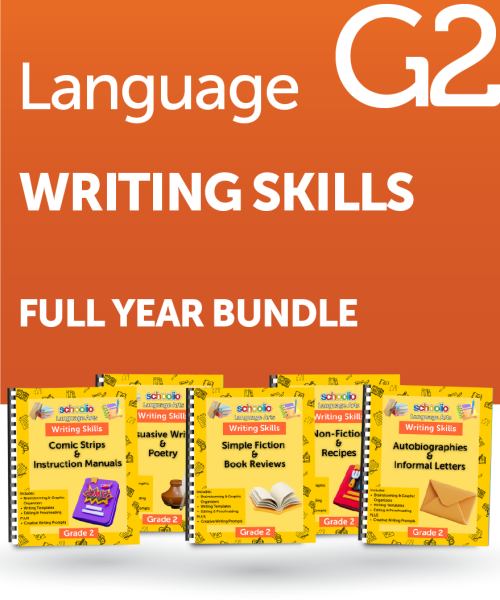 Grade 2 Writing Skills – Full Year Bundle