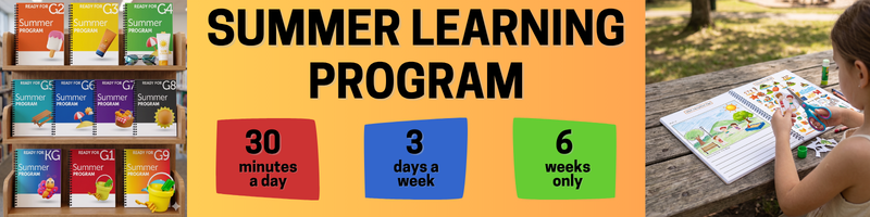 Summer Learning Program - 30 minutes a day, 3 days a week, 6 weeks only