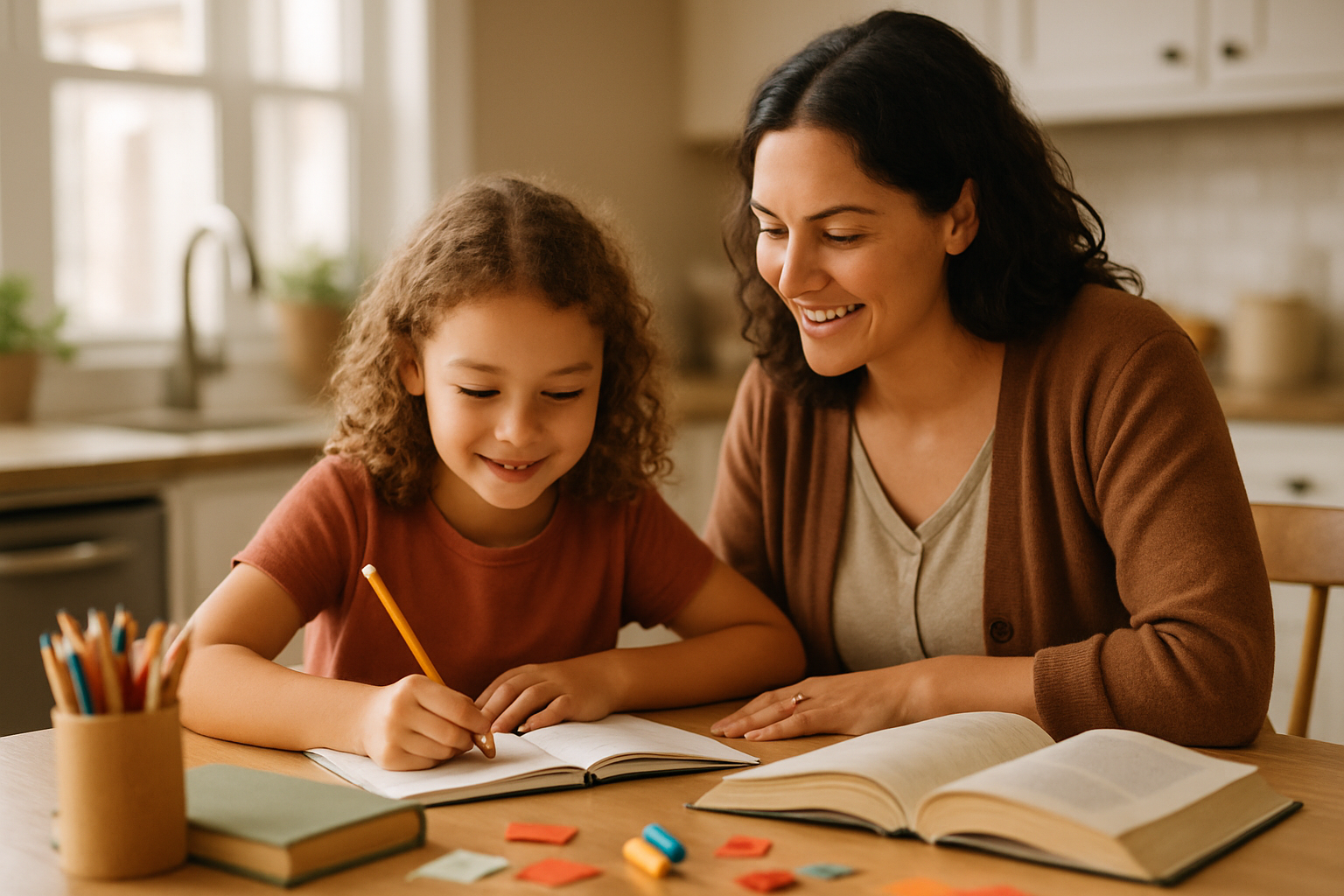 Illustration representing how to track homeschool progress without traditional tests