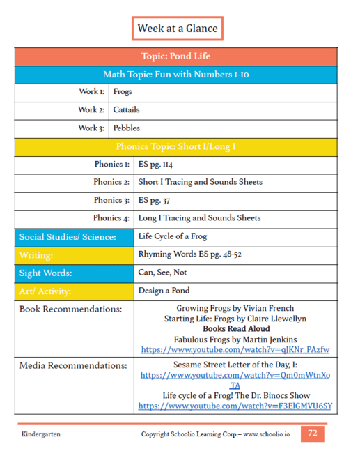 Week-at-a-Glance guide