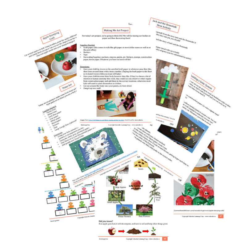 Art & STEM workbook page
