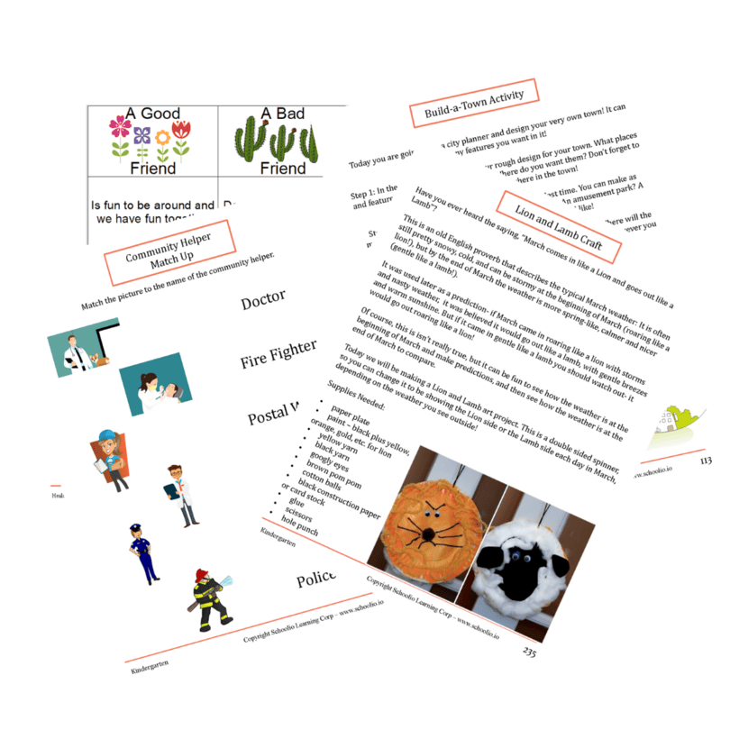 Social Studies workbook page