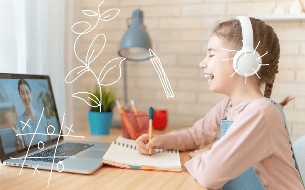 Child achieving mastery with Schoolio